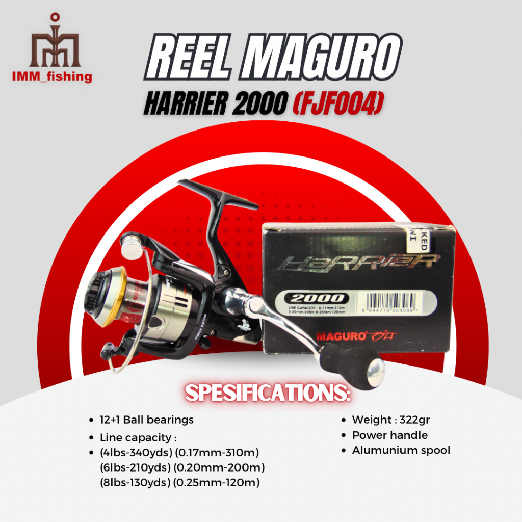 REEL MAGURO HARRIER | Alat Gulungan pancing | Spinning