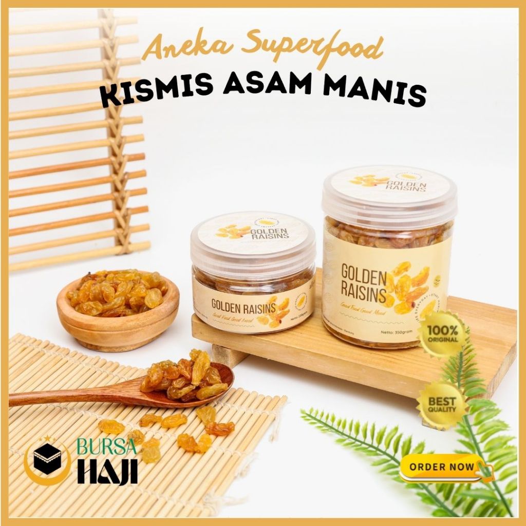 

Kismis Golden Raisin Toples Asam Manis / Oleh Oleh Haji dan Umroh