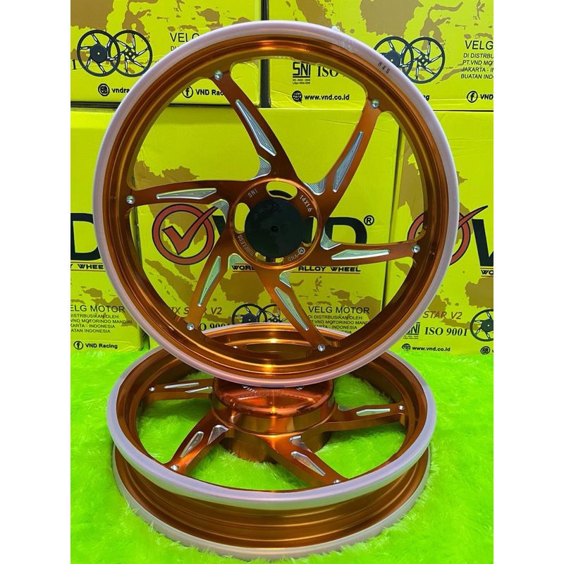VELG BEAT/SCOPPY/GENIO/VARIO 110 VND SIX STAR/VELG VND SIX STAR V2 VARIO 110/BEAT/GENIO/SCOPPY RING 