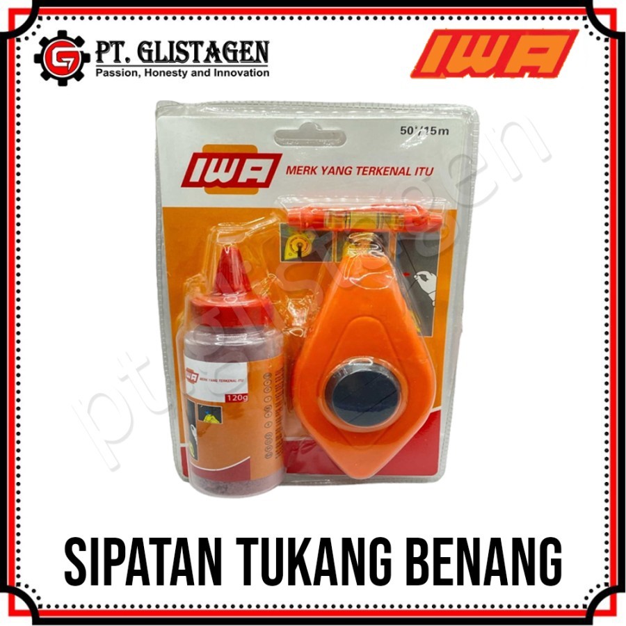 

IWA Sipatan Tukang Lot Benang Tarikan Penggaris Benang Marking Tools Dengan Tinta