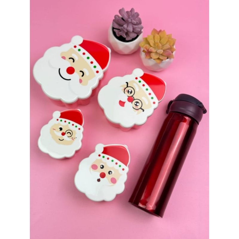 

Christmas Gift Souvenir / Hampers Natal Set Tumbler Dan 4pcs Toples