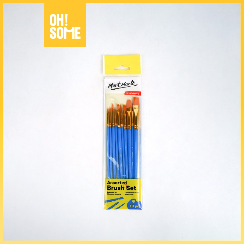 

OHSOME - Mont Marte Assorted Brush Set Kuas Lukis 4/10pcs
