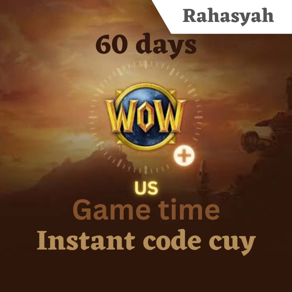 world of warcraft game time 60 hari wow US redeem code