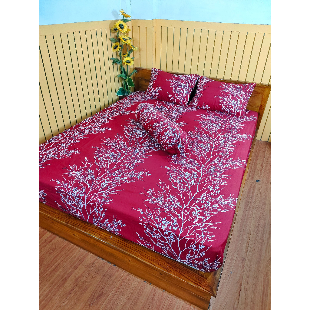 Sprei Fitted Karet Sprei Flower Sakura Sprei Bunga Sakura Sprei Motif Bunga Sakura Murah Size No. 1 