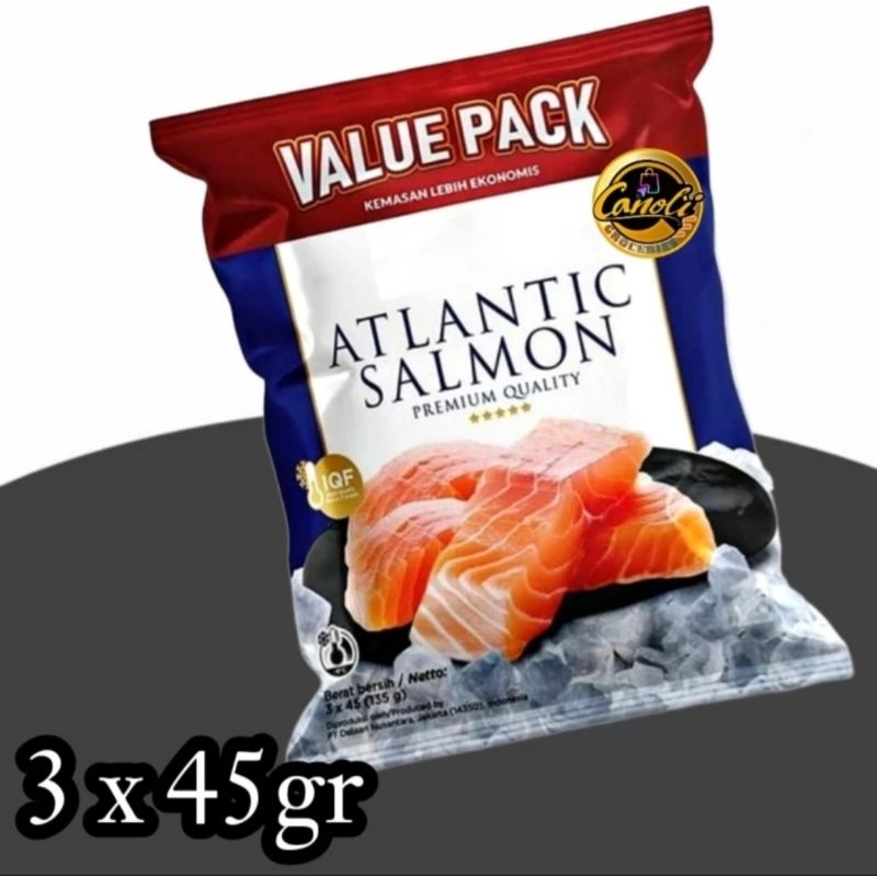 

SALMON ATLANTIC 135gr Sashimi Portion Premium Quality Hygienis Atlantik