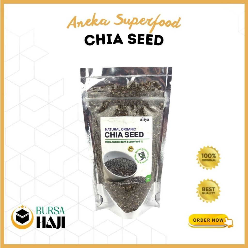 

CHIA SEED ORGANIK PREMIUM BEBAS GMO/BIJI CIA UNTUK DIET SEHAT