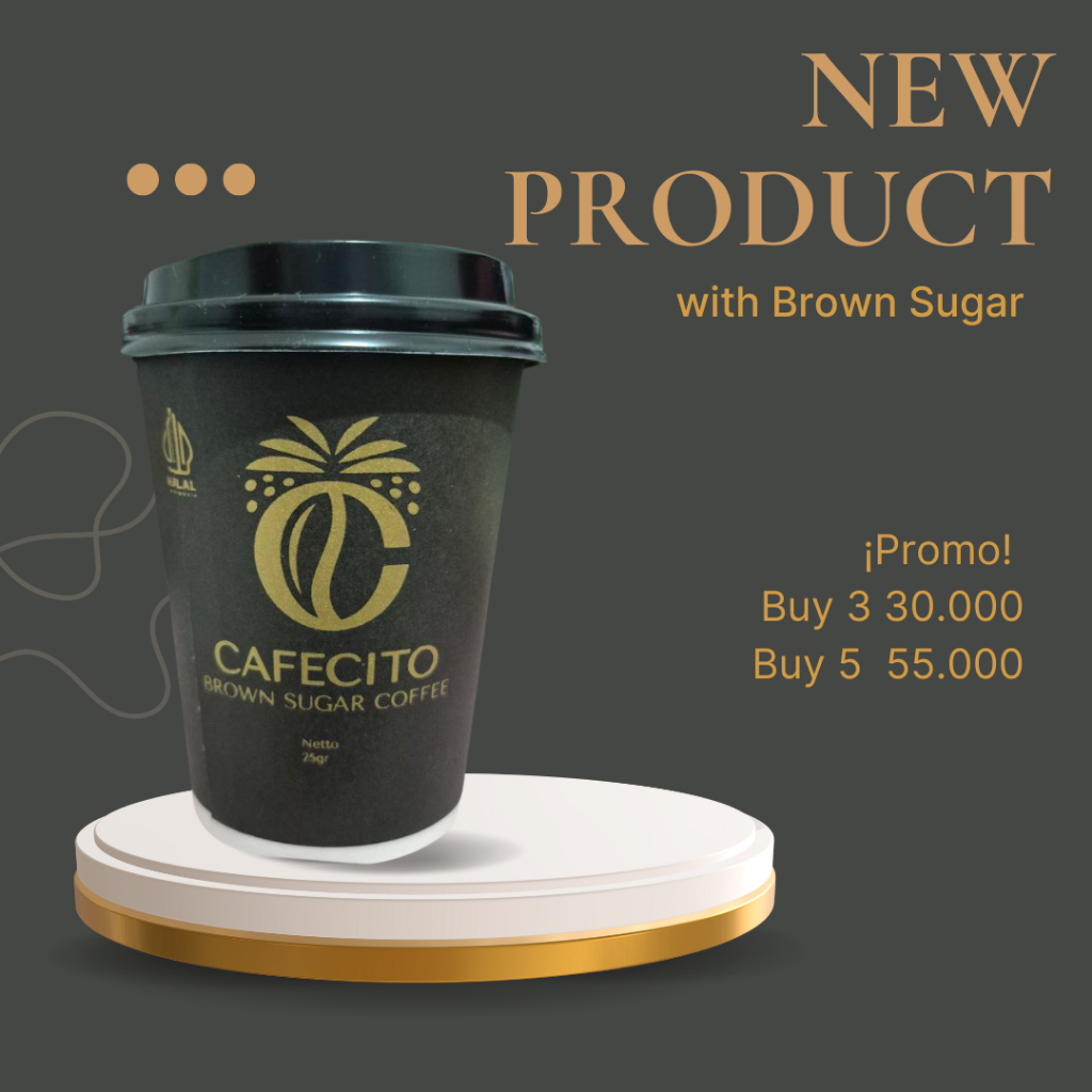 

2 CAFECITO Brown Sugar Cafe (tinggal seduh)