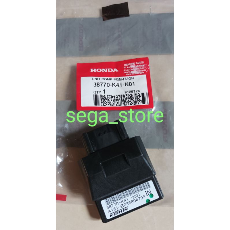 ecu unit comp pgm-fi ecm new supra x 125 fi new blade 125 fi ori original AHM 38770k41N01 38770-K41-