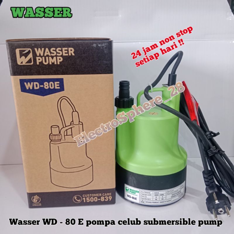 Wasser pompa celup WD-80 E / Submersible Pump - Wasser