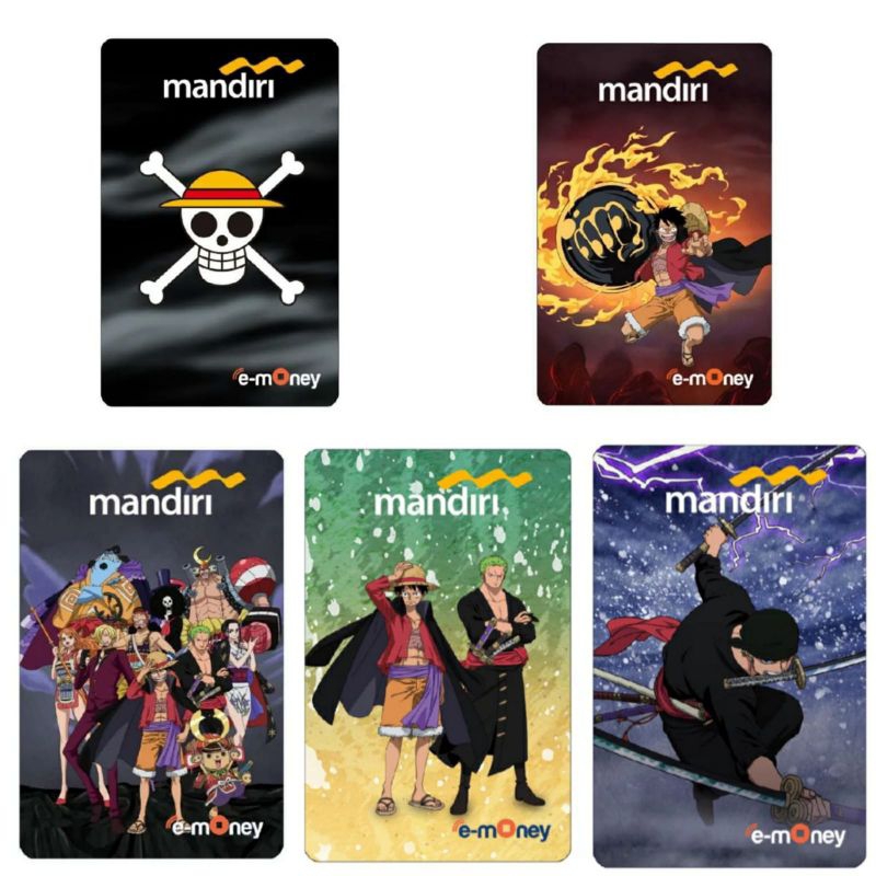 Kartu e-Money EMoney Mandiri edisi One Piece Raid Onigashima Kartu Elektronik & eToll Original