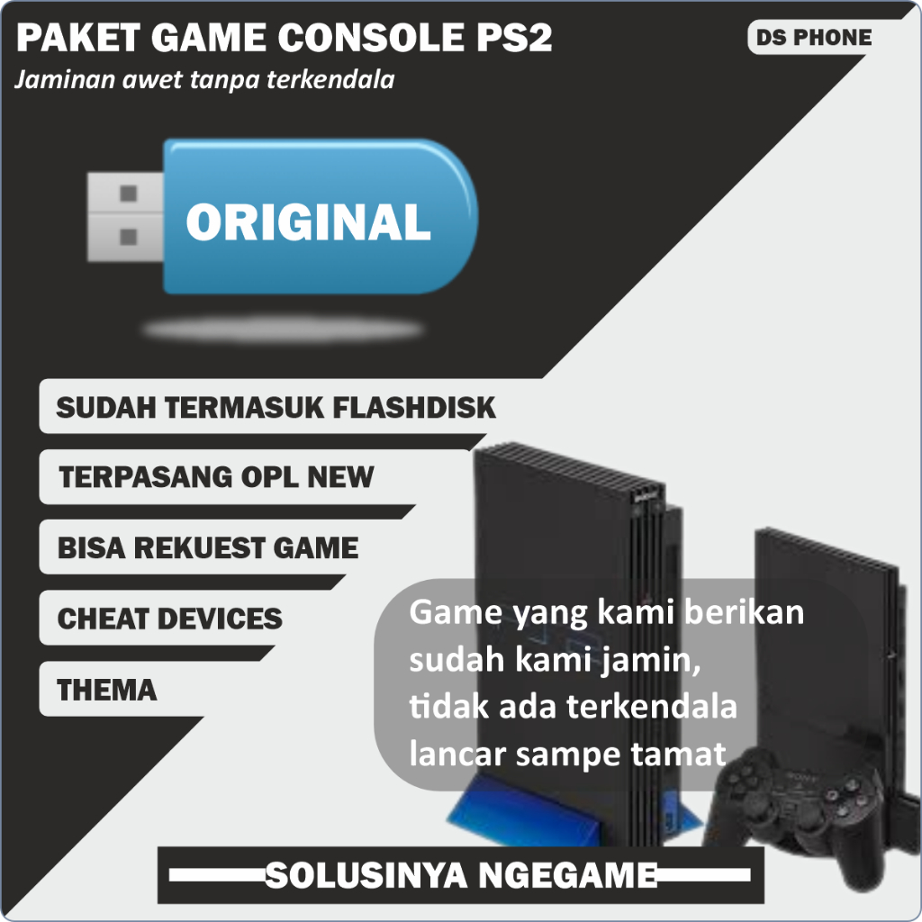 Paket Game Console PS2 Original bebas rekuest game PS2-PS1