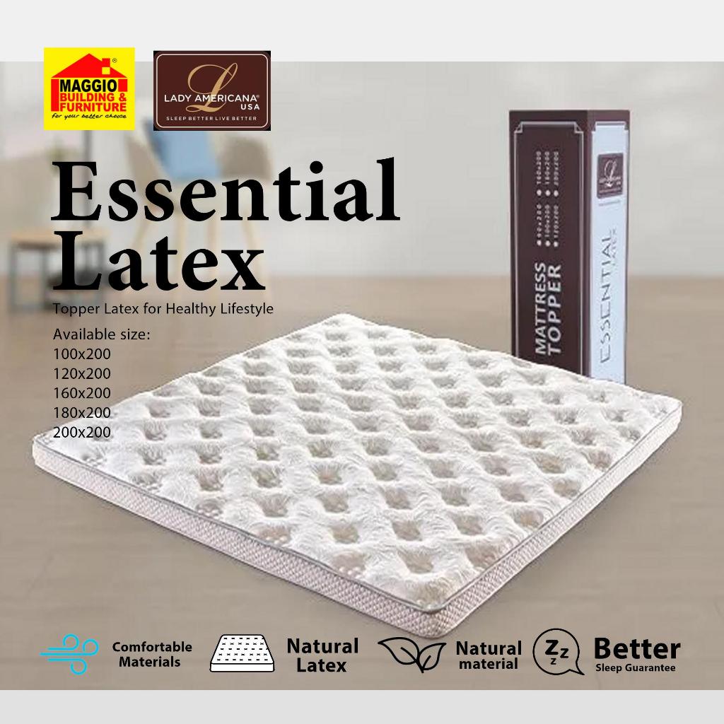 TOPPER LATEX LADY AMERICANA - TOPPER - LAPISAN TAMBAHAN - KASUR LATEX - ESSENTIAL LATEX