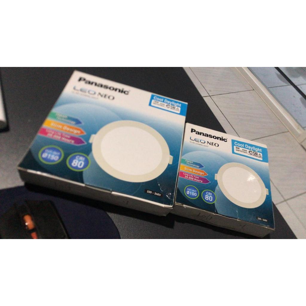 LED SLIM DOWNLIGHT PANEL BULAT PANASONIC NEO 6WATT / 9 WATT / 18 WATT