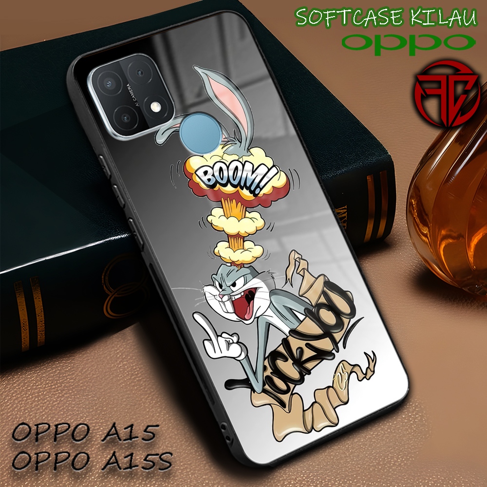 [SC45] Softcase Kilau Oppo A15 | Oppo A15s | Casing Kaca Mika | Kesing Keren Aesthetic [ Cartoon Aes