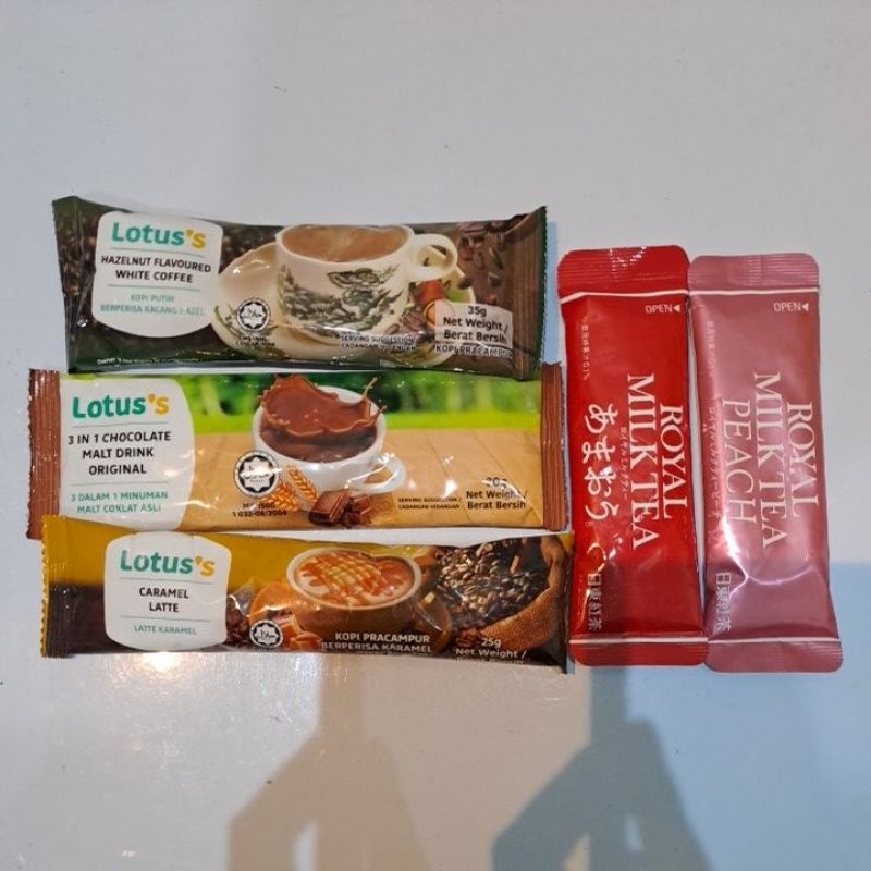 

MAO - LOTUS'S, ROYAL MILK TEA & PEACH (ecer)