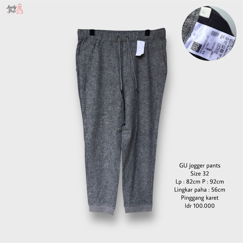 GU by uniqlo celana jogger pants