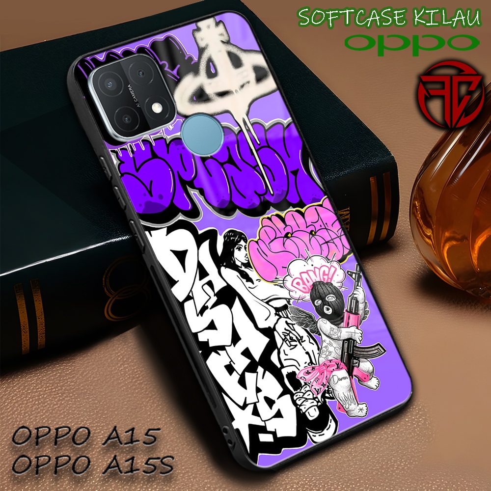 [SC61] Softcase Kilau Oppo A15 | Oppo A15s | Casing Kaca Mika | Kesing Keren Aesthetic [ Text Aesthe