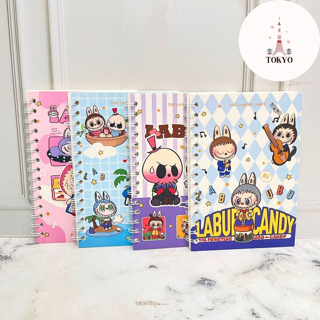 

Buku Binder Spiral A5 Labubu Stationary Alat Tulis Lucu