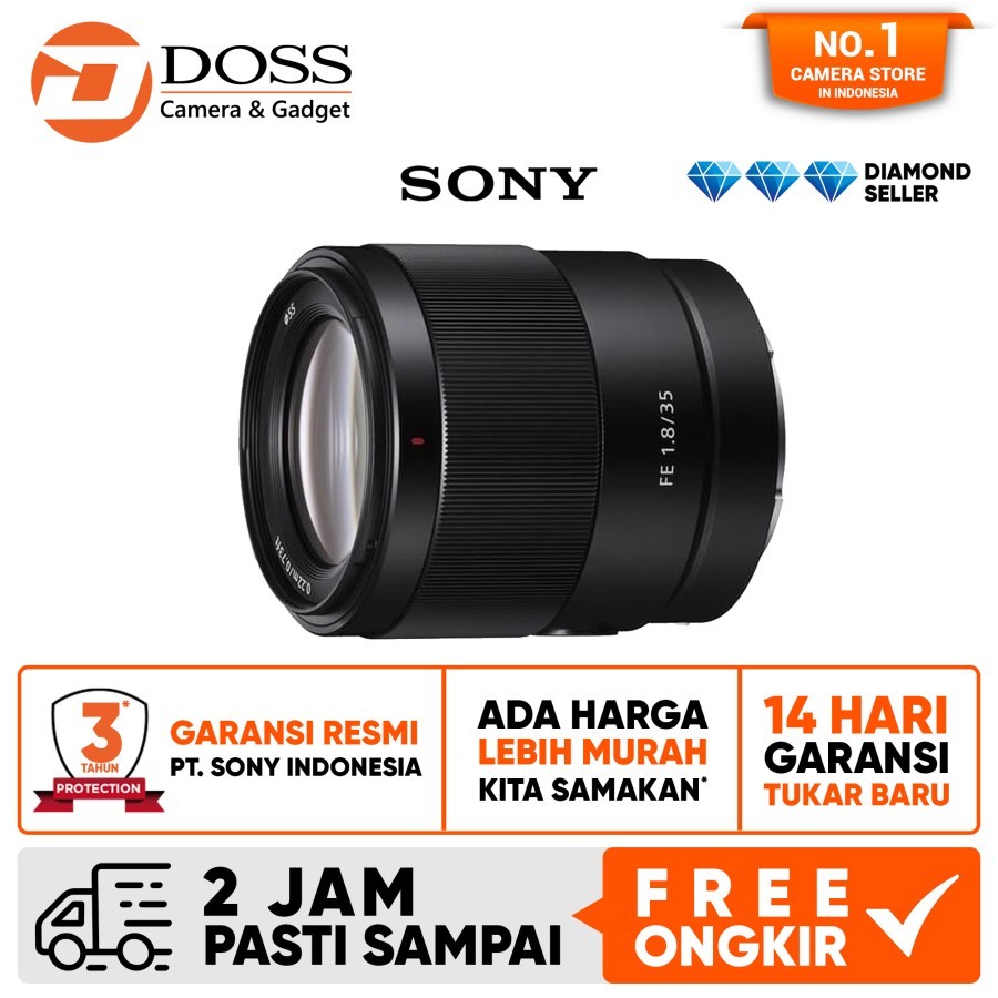 Sony FE 35mm f/1.8 Lens / Sony 35mm / Lensa Sony 35mm