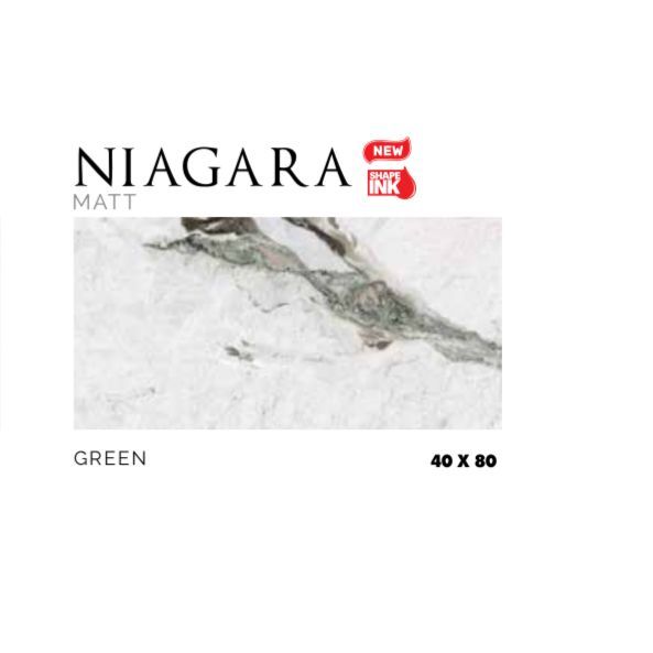 PLATINUM CERAMICS WALL TILE NIAGARA MATT GREEN 40X80