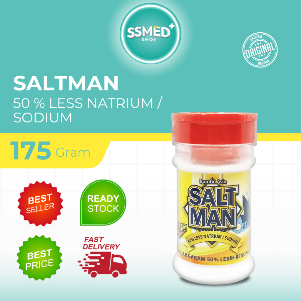 

Saltman 175 gr – Pengganti garam dapur