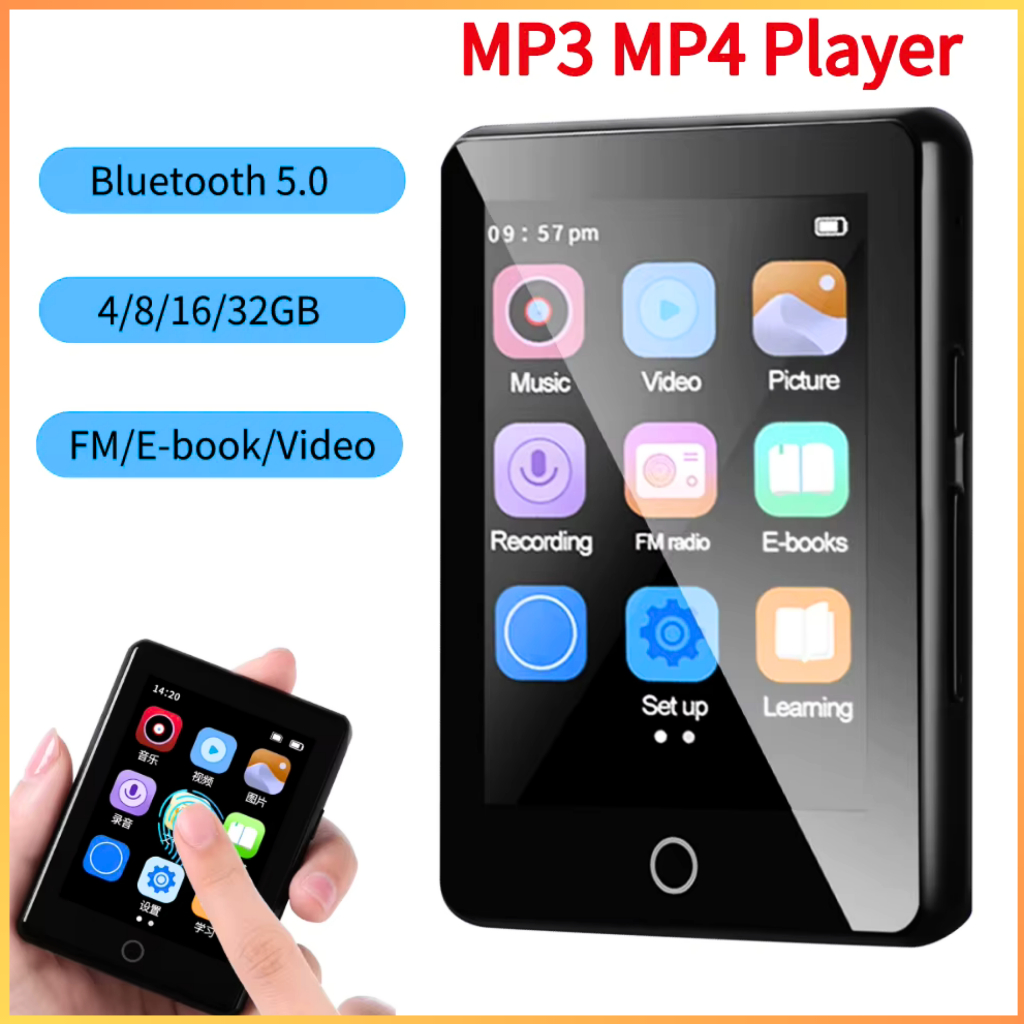 COD ALianDream DAP MP3 Digital Audio Player Bluetooth 5.0 300mAh 2.5 Inch - MP4 Pemutar Musik - M7