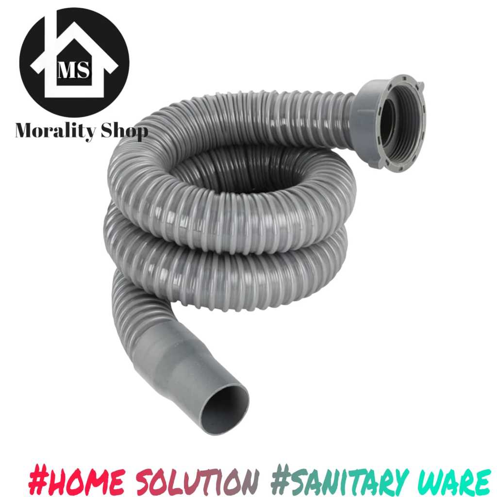 Selang Afur Bak Cuci Piring 11/2 plastik fleksibel abu2 /grey