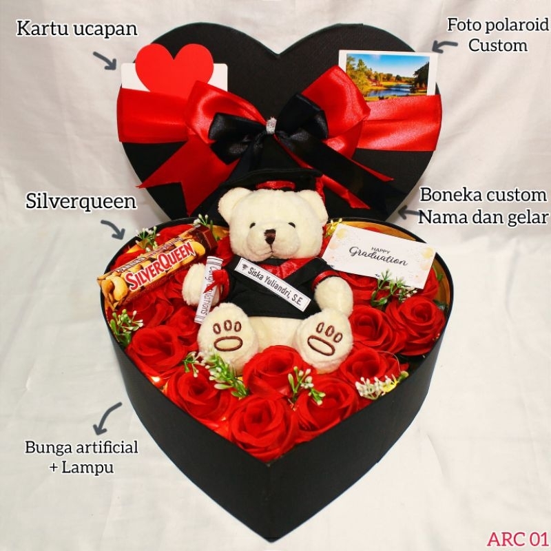 KADO ULANG TAHUN ROMANTIS ANNIVERSARY GIFT WISUDA BUKET BUNGA BLOOM BOX LOVE KADO ULANG TAHUN CEWEK 