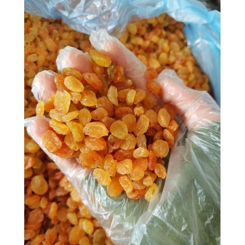 

Gold raisin 1kg / kismis kuning / yellow raisin / buah kismis kering