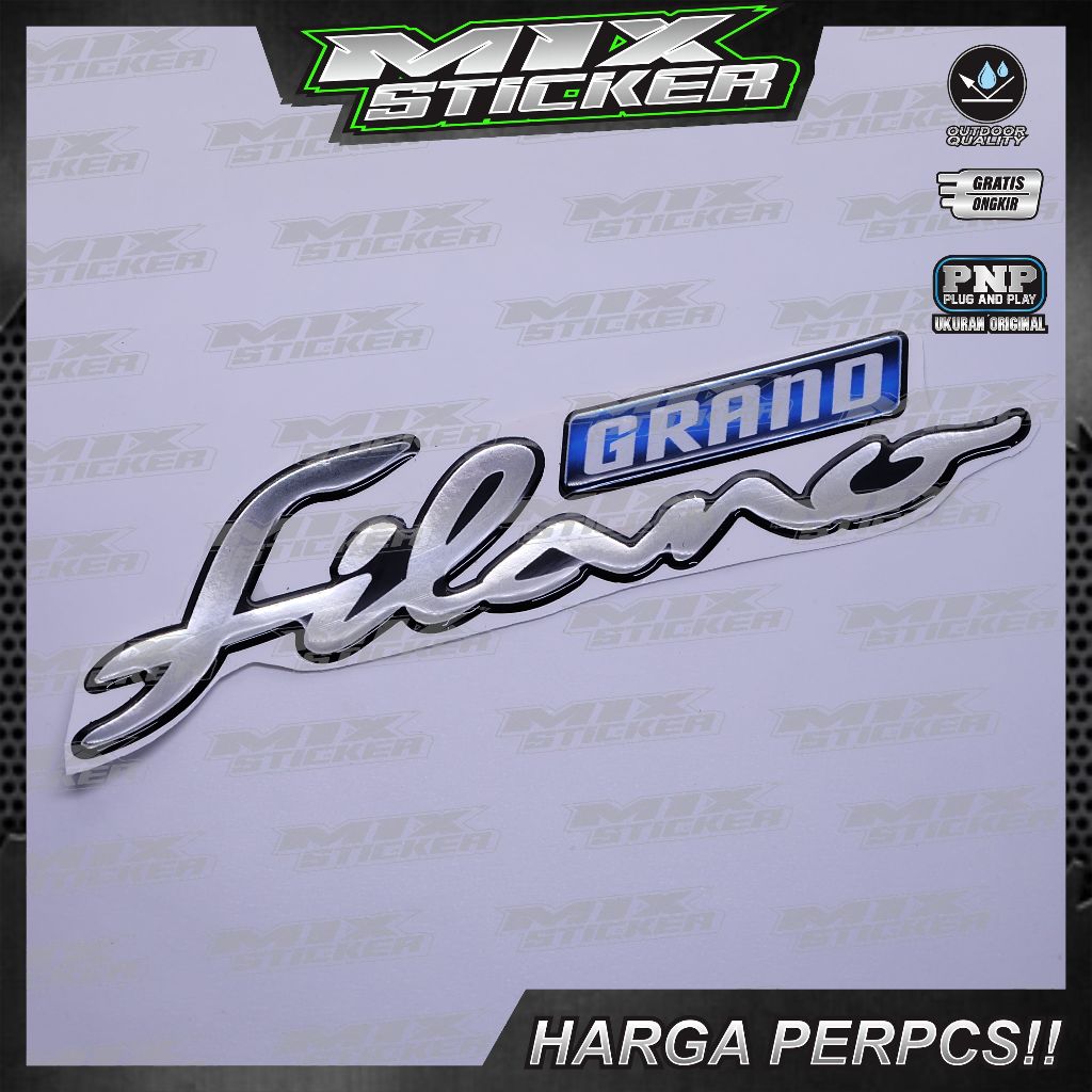Emblem yamaha grand filano / emblem timbul yamaha grand filano / emblem grand filano / emblem yamaha