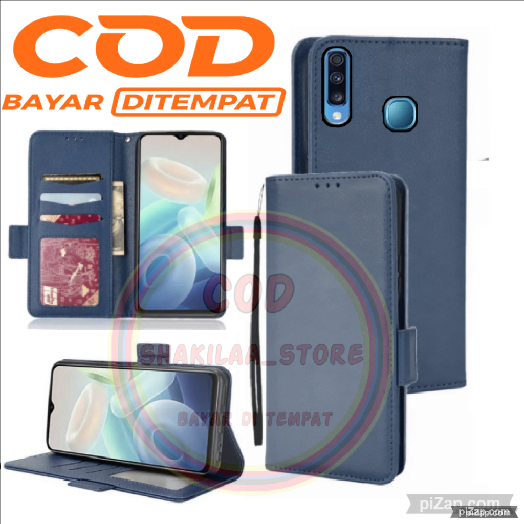 CASE HP SAMSUNG GALAXY A20S - CASING DOMPET-FLIP COVER LEATHER-SARUNG HP