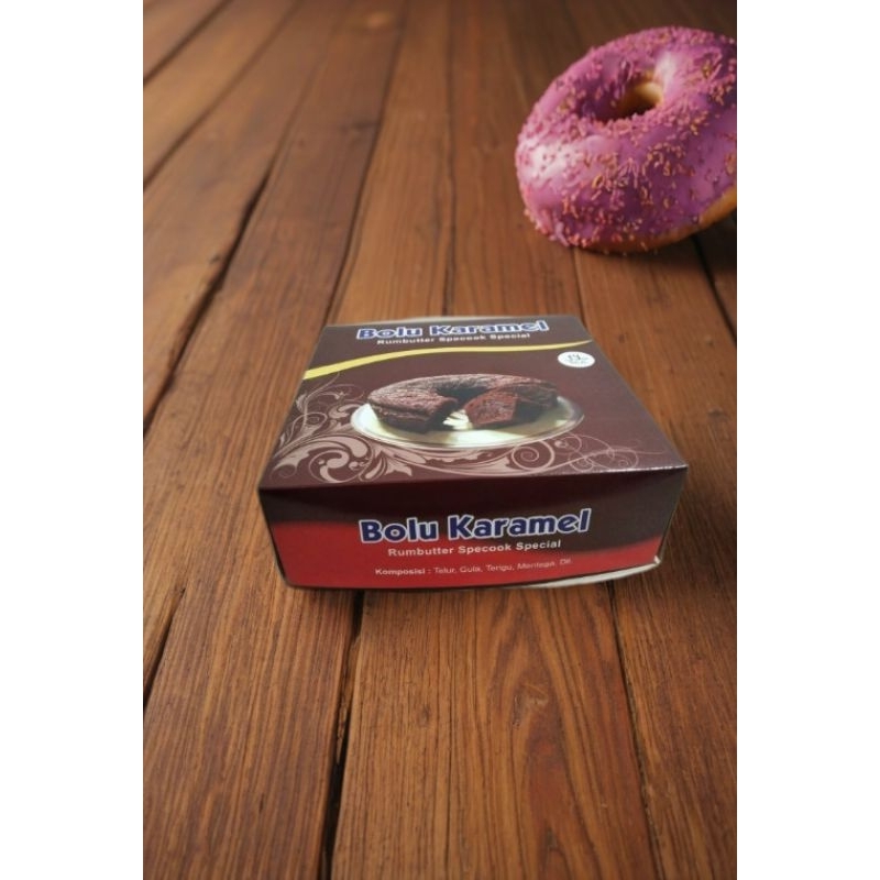 

box packaging bolu caramel isi 50pcs