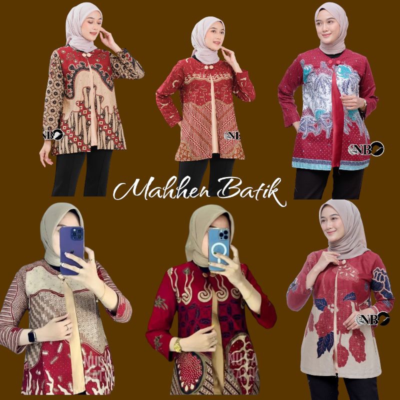 Bolero warna merah Atasan batik wanita batik kerja batik couple batik seragaman