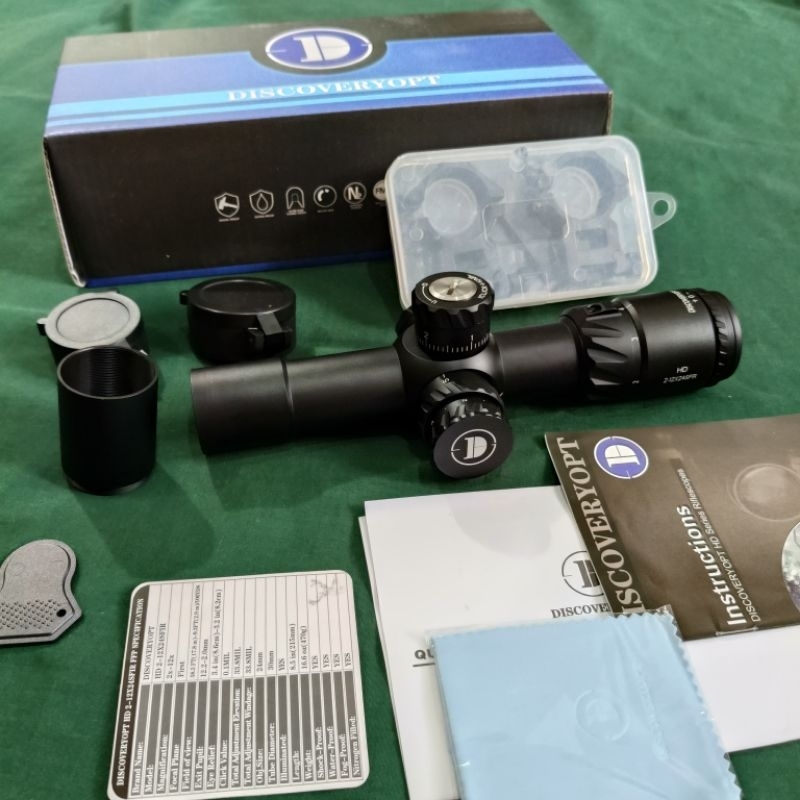 Telescope discovery hd 2-12x24sfir ffp