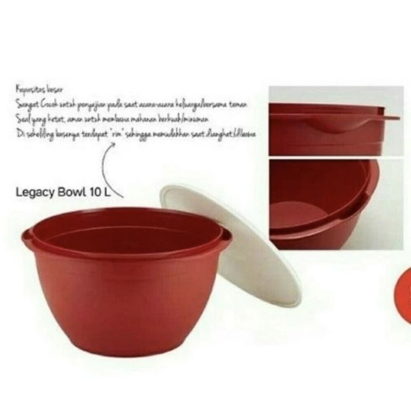 Tupperware Legacy Bowl 10 Liter