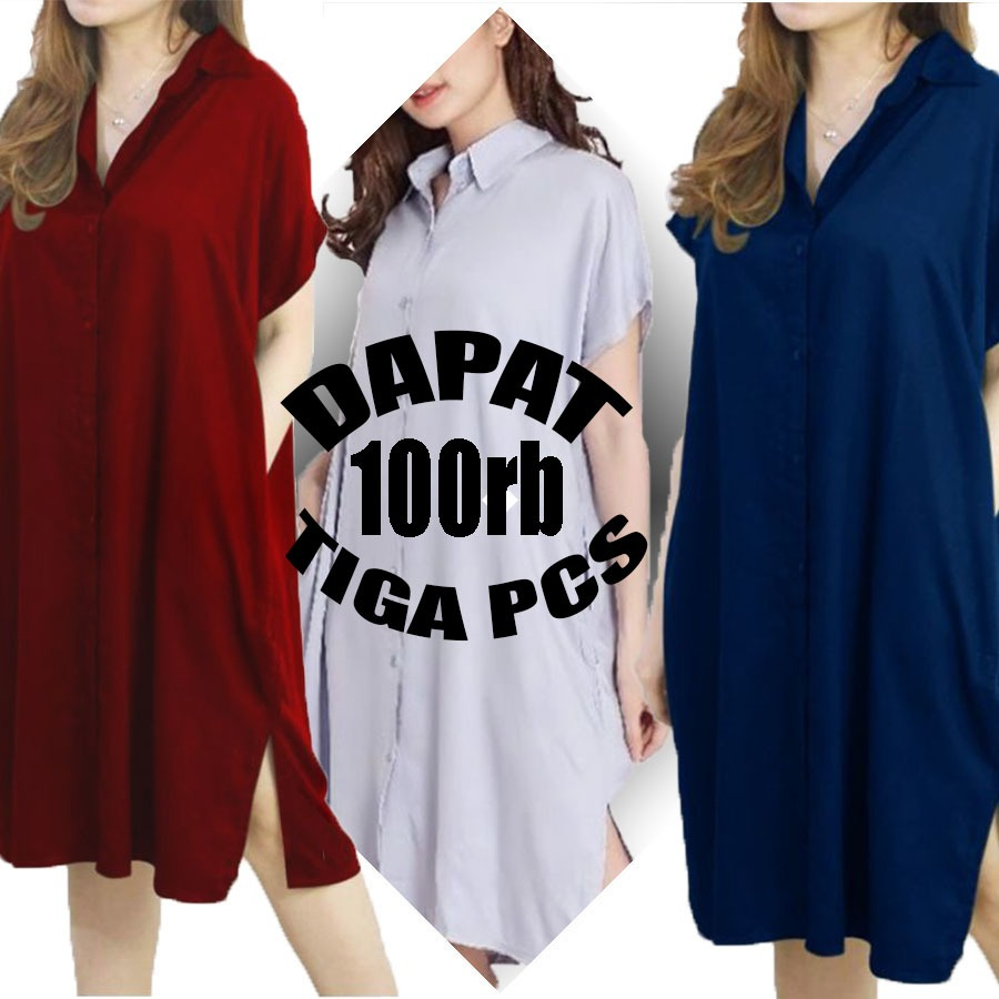 Home DresS Wanita Dewasa/Paket Usaha Dapat Tiga Baju