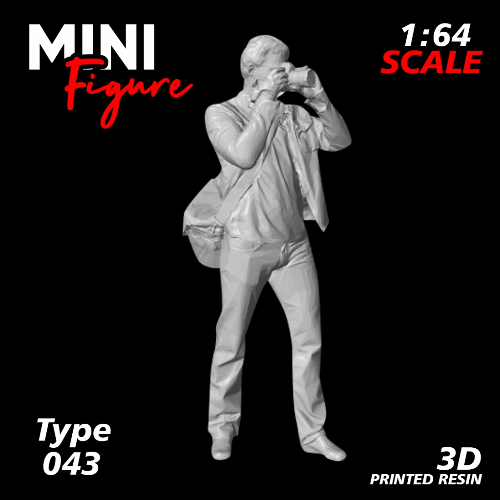 Mini Figure Diorama skala 1/64 / Figure Diecast / Miniatur Diorama / Figure 043 UNPAINTED
