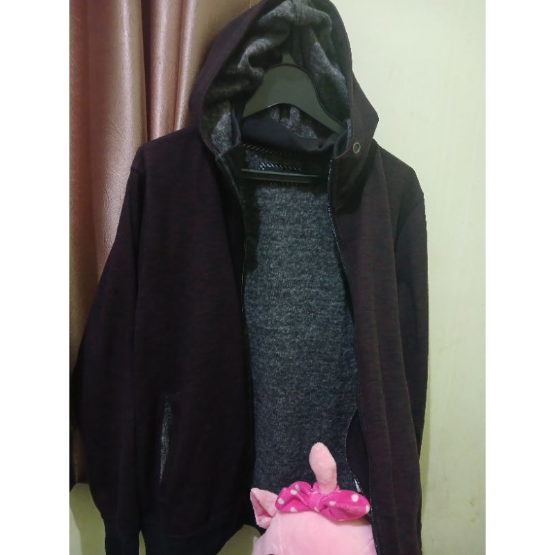 y2k semantic design hoodie zipper tebal