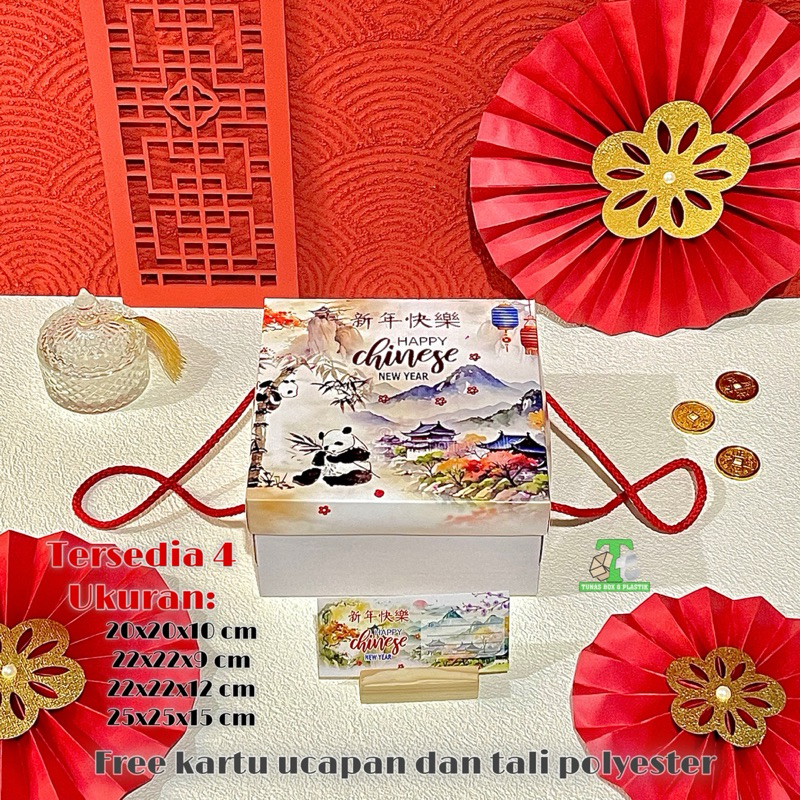 

Dus Kue Tart Imlek 4 Ukuran (Free Kartu Ucapan dan Tali ) | Box Kue Lapis Imlek | Dus Box Hampers Imlek CNY | Dus Jinjing Imlek Box Kue Imlek | Dus Kue Bolu Imlek | Box Kue Lapis Sincia Gong Xi Fa Cai