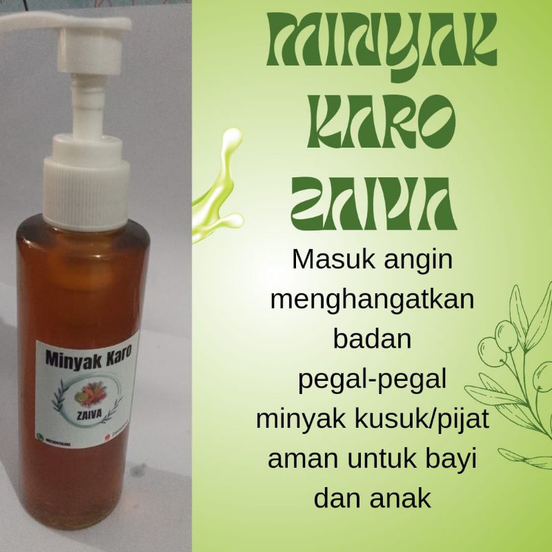 

Minyak karo Zaiva oil Berastagi 150ml