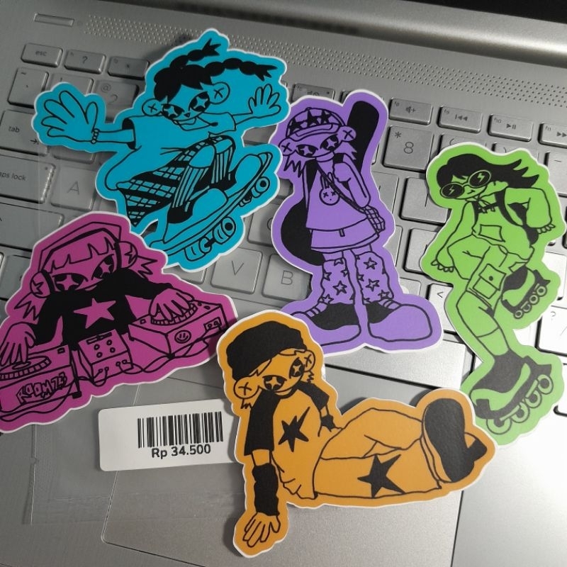 

room23 x moodyclub die cut sticker