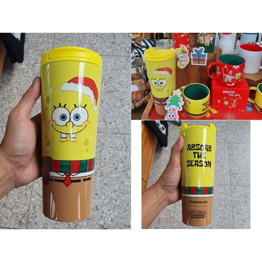 Tumbler Starbucks Korea Seoul Ukuran tall Original Official Resmi Asli Baru Spongebob Hello Kitty Ch