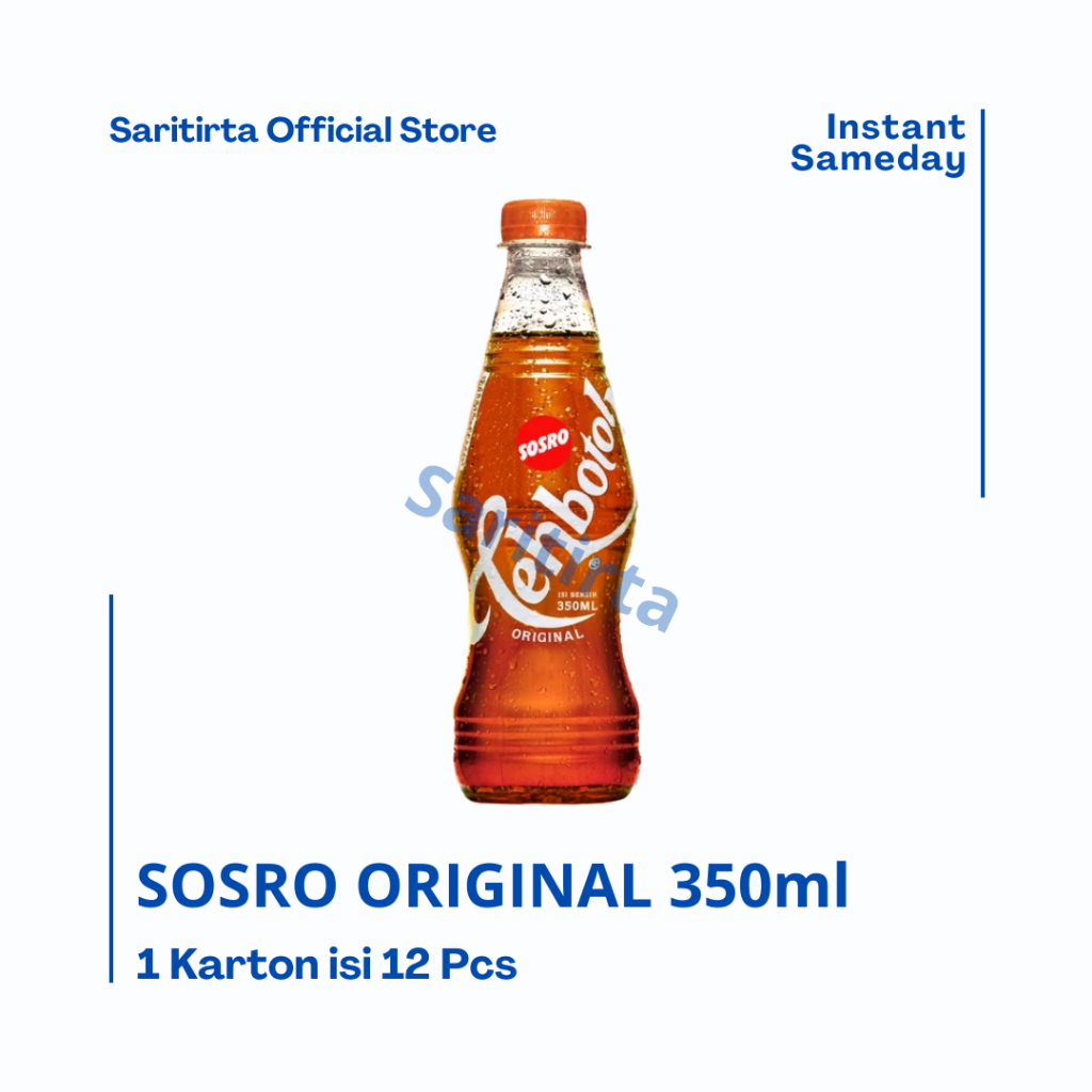 

TEH BOTOL SOSRO PET 12x350mL