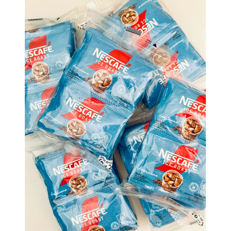 

Nescafe Ice Roast Americano kopi hitam instan isi 10 sachet (10x2g)