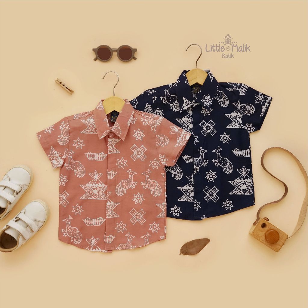 Kemeja Batik Anak Lengan Pendek By Little Malik Batik, Garutan