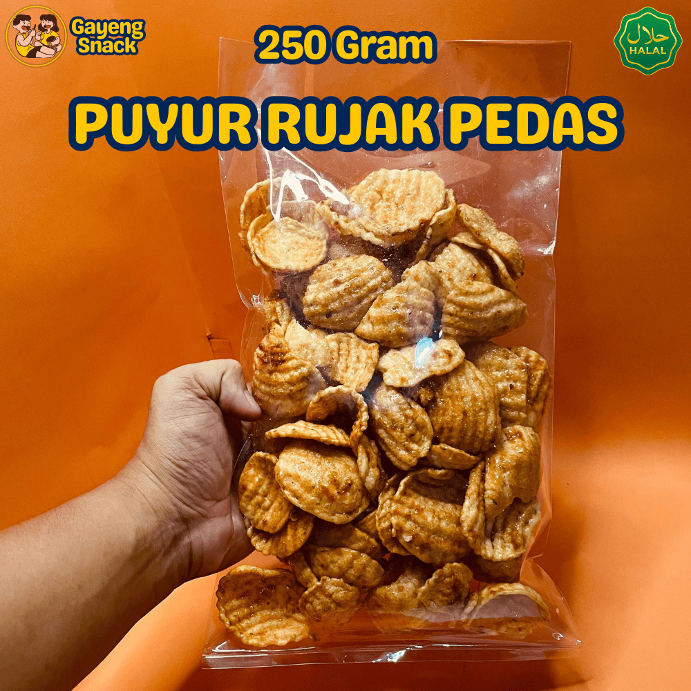 

Kerupuk Puyur Rujak Pedas Manis - Puyur Singkong Pedas Manis 250gr