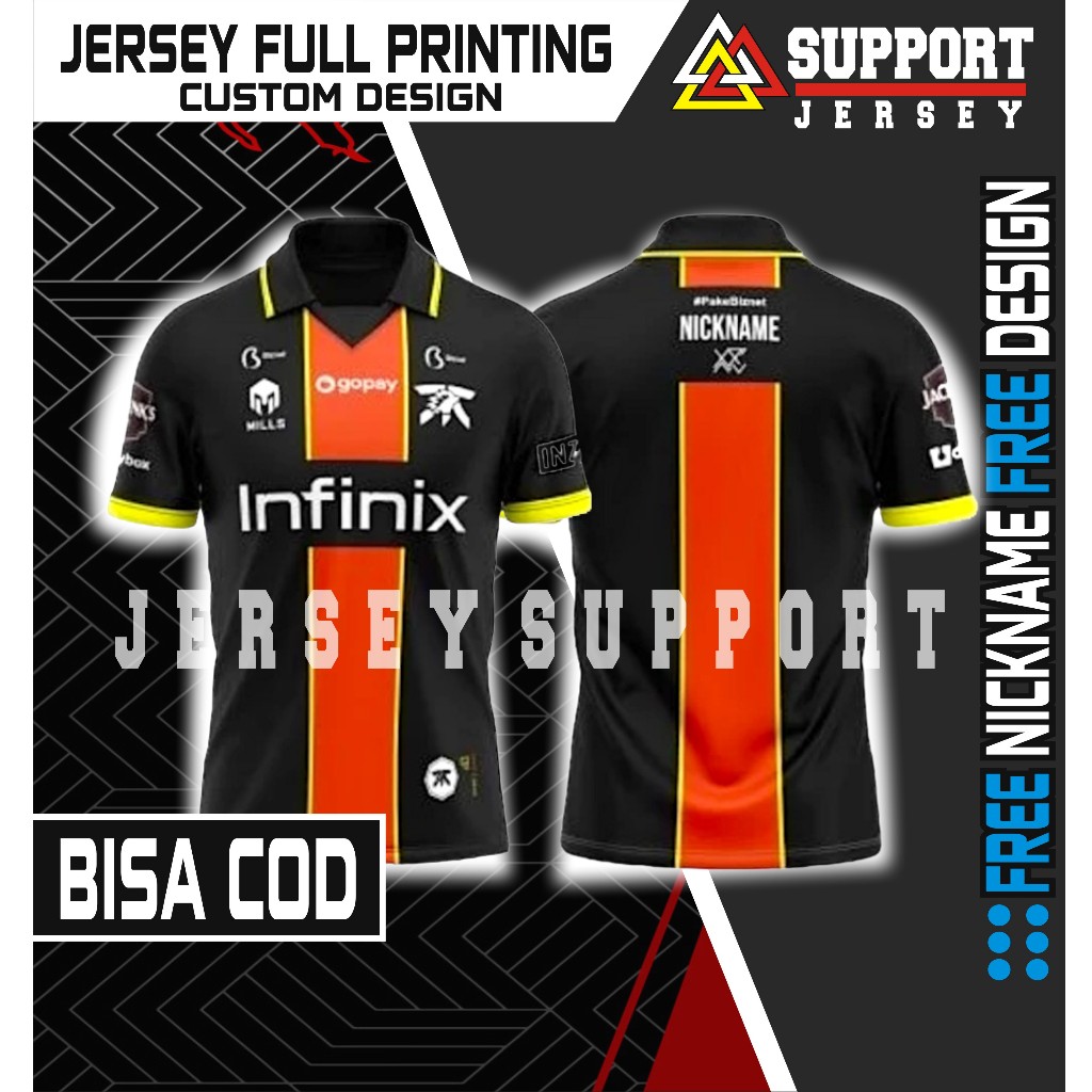 Original Jersey Onic Esport 2024 Dan Fnatic Terbaru Free Nickname Terbaik