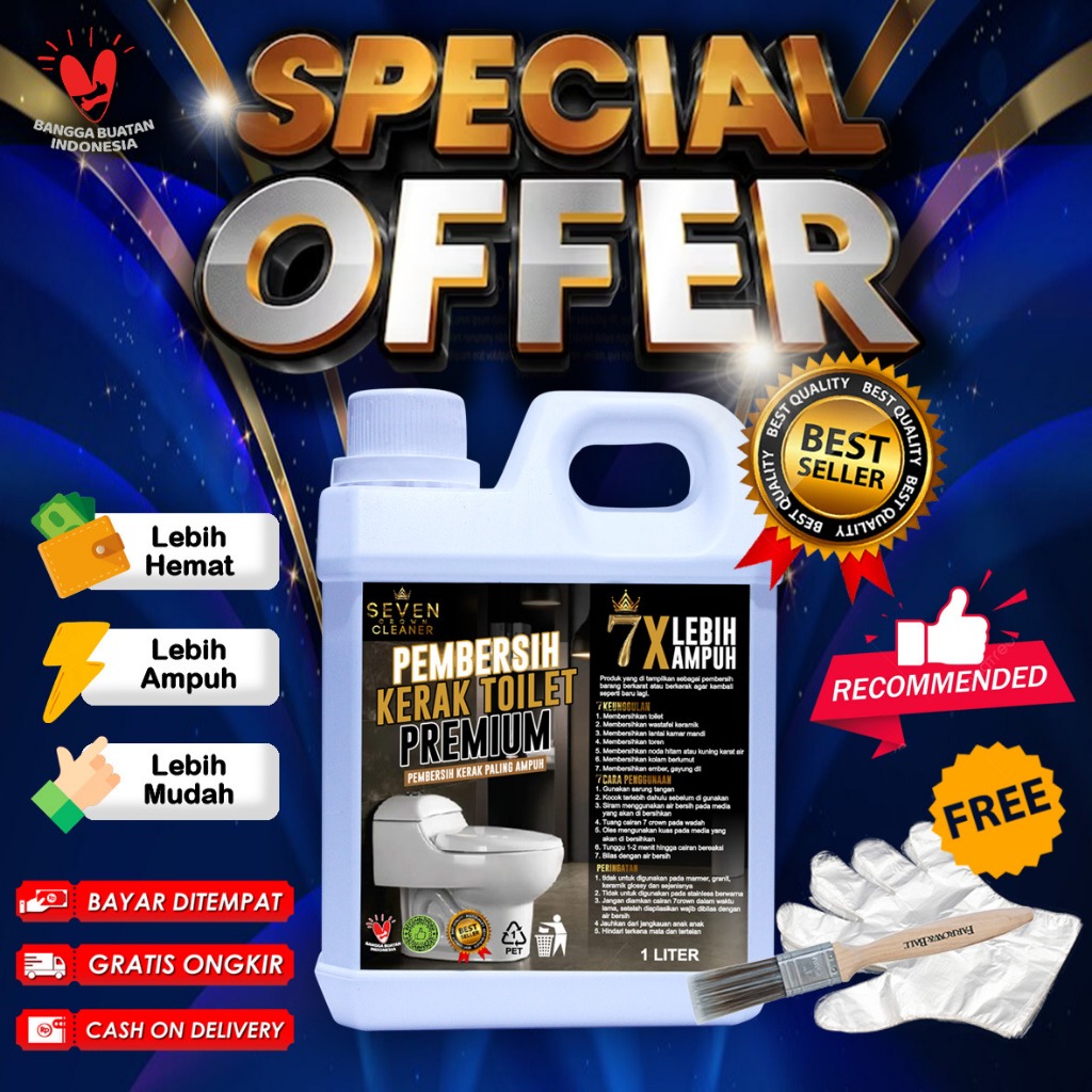 SEVEN CROWN toilet cleaner terlaris / pembersih kamar mandi / bowl cleaner / porcelen / porselen