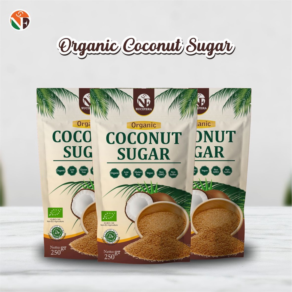 

Gula Kelapa Organik 250gr - Organic Coconut Sugar | NUCIFERA