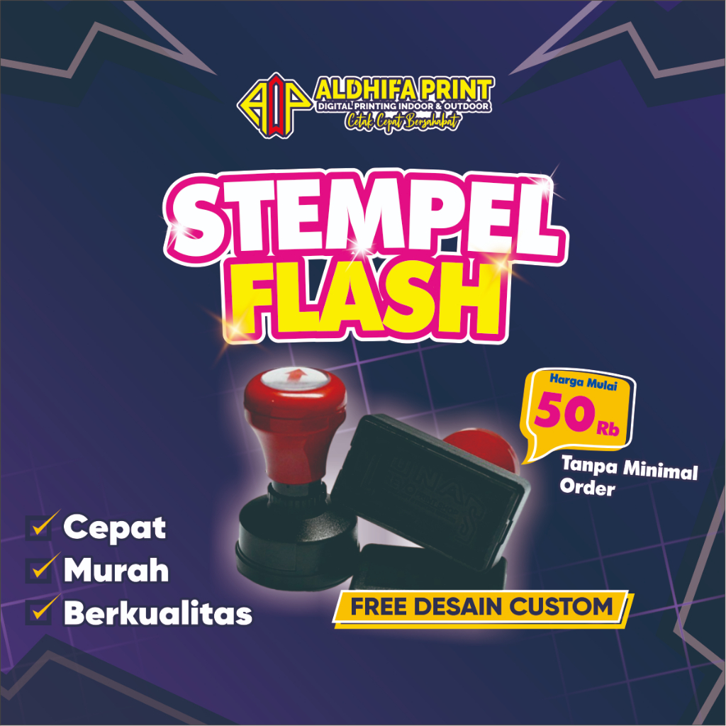 

[FREE DESAIN] STEMPEL CUSTOM / STEMPEL Flash